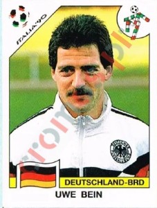 261 Uwe Bein – FIFA World Cup Italia 1990 Panini