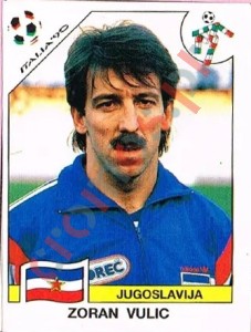 273 Zoran Vulic – FIFA World Cup Italia 1990 Panini