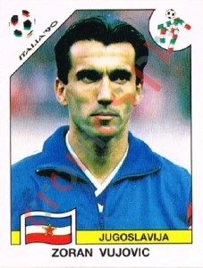 276 Zoran Vujovic – FIFA World Cup Italia 1990 Panini