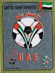 305 United Arab Emirates Football Association emblem – FIFA World Cup Italia 1990 Panini