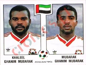 309 Khaleel Ghanim Mubarak / Mubarak Ghanim Mubarak – FIFA World Cup Italia 1990 Panini