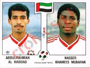 311 Abdulrahman Al Haddad / Nasser Khamees Mubarak – FIFA World Cup Italia 1990 Panini