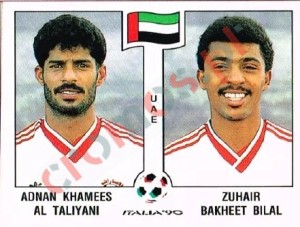 314 Adnan Khamees Al Taliyani / Zuhair Bakheet Bilal – FIFA World Cup Italia 1990 Panini