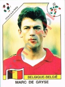 341 Marc de Gryse – FIFA World Cup Italia 1990 Panini