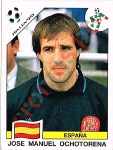 346 Jose Manuel Ochotorena – FIFA World Cup Italia 1990 Panini