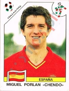 348 Miguel Porlan "Chendo" – FIFA World Cup Italia 1990 Panini