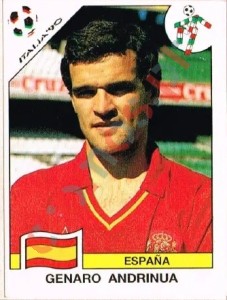 349 Genaro Andrinua – FIFA World Cup Italia 1990 Panini