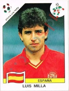 353 Luis Milla – FIFA World Cup Italia 1990 Panini