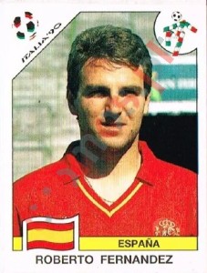 354 Roberto Fernandez – FIFA World Cup Italia 1990 Panini