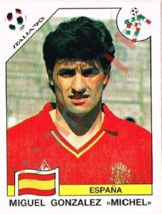 355 Miguel Gonzalez "Michel" – FIFA World Cup Italia 1990 Panini