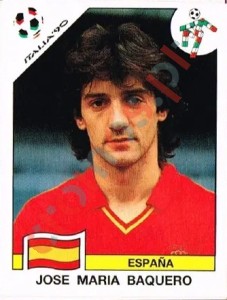 358 Jose Maria Baquero – FIFA World Cup Italia 1990 Panini