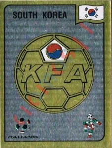 316 Korea Football Association emblem – FIFA World Cup Italia 1990 Panini