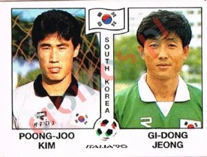 317 Poong-Joo Kim / Gi-Dong Jeong – FIFA World Cup Italia 1990 Panini