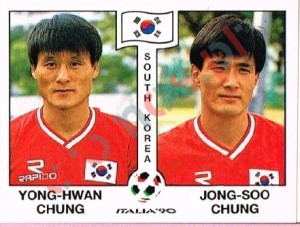 319 Yong-Hwan Chung / Jong-Soo Chung – FIFA World Cup Italia 1990 Panini