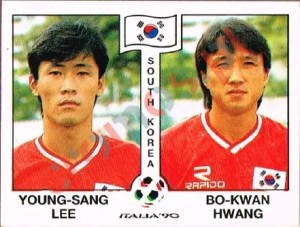 321 Young-Sang Lee / Bo-Kwan Hwang – FIFA World Cup Italia 1990 Panini