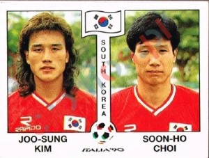 323 Joo-Sung Kim / Soon-Ho Choi – FIFA World Cup Italia 1990 Panini