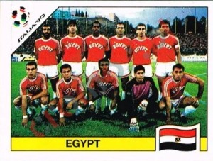 440 Team photo Egypt – FIFA World Cup Italia 1990 Panini