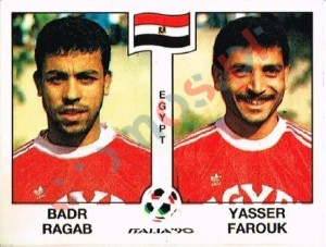 446 Badr Ragab / Yasser Farouk – FIFA World Cup Italia 1990 Panini
