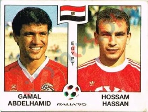 448 Gamal Abdelhamid / Hossam Hassan – FIFA World Cup Italia 1990 Panini