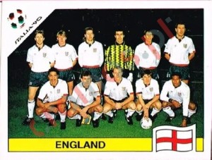 385 Team photo England – FIFA World Cup Italia 1990 Panini