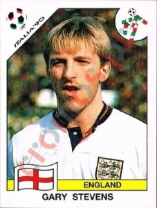 386 Gary Stevens – FIFA World Cup Italia 1990 Panini