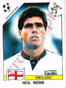 391 Neil Webb – FIFA World Cup Italia 1990 Panini
