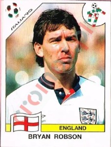 395 Bryan Robson – FIFA World Cup Italia 1990 Panini