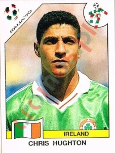 425 Chris Hughton – FIFA World Cup Italia 1990 Panini