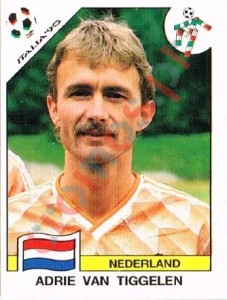 408 Adrie van Tiggelen – FIFA World Cup Italia 1990 Panini