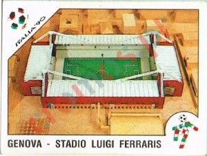 22 Genova - Stadio Luigi Ferraris – FIFA World Cup Italia 1990 Panini