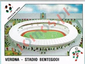 28 Verona - Stadio Bentegodi – FIFA World Cup Italia 1990 Panini