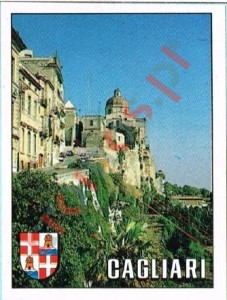 32 Panorama of Cagliari – FIFA World Cup Italia 1990 Panini