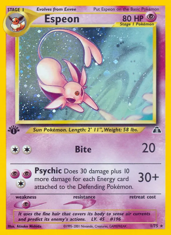 1-1ED Espeon – Neo Discovery