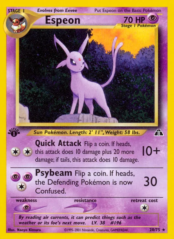 20-1ED Espeon – Neo Discovery