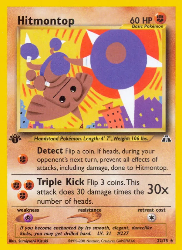 22-1ED Hitmontop – Neo Discovery