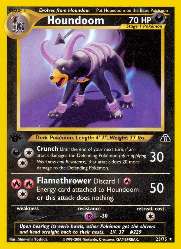23-1ED Houndoom – Neo Discovery