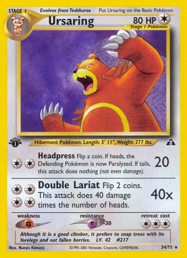 34-1ED Ursaring – Neo Discovery