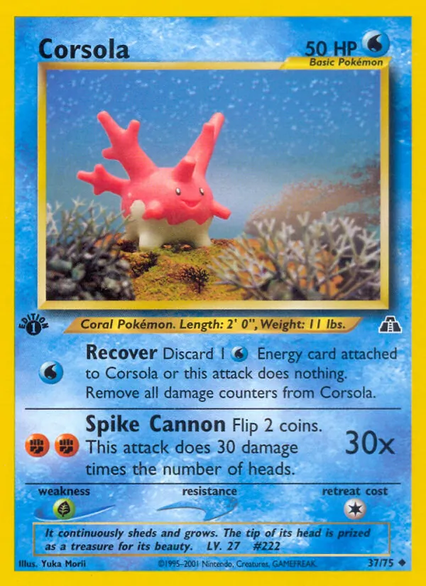 37-1ED Corsola – Neo Discovery