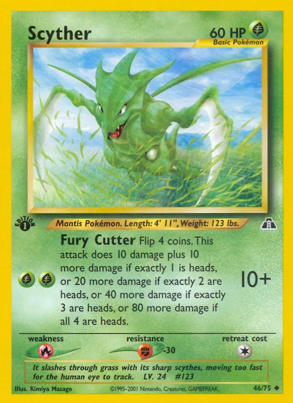 46-1ED Scyther – Neo Discovery