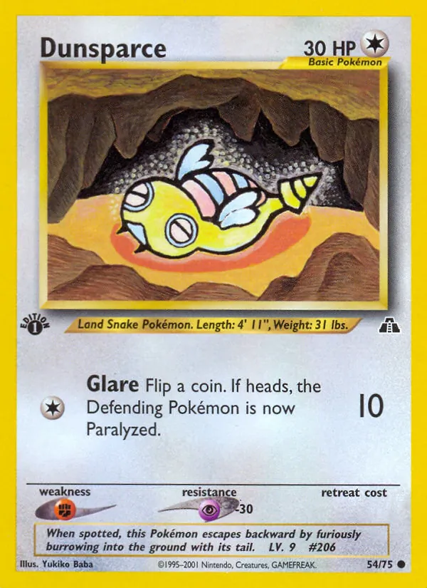 54-1ED Dunsparce – Neo Discovery