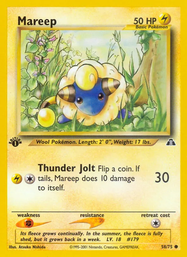 58-1ED Mareep – Neo Discovery