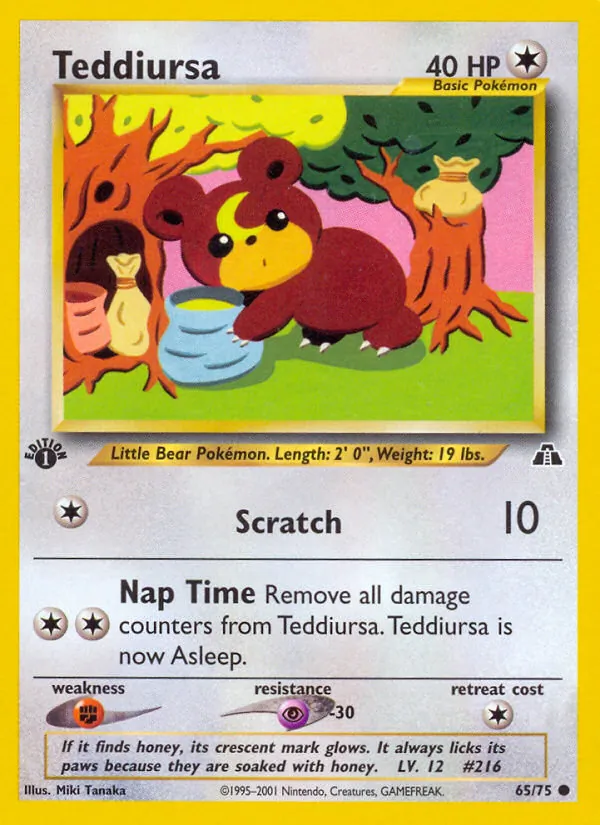 65-1ED Teddiursa – Neo Discovery