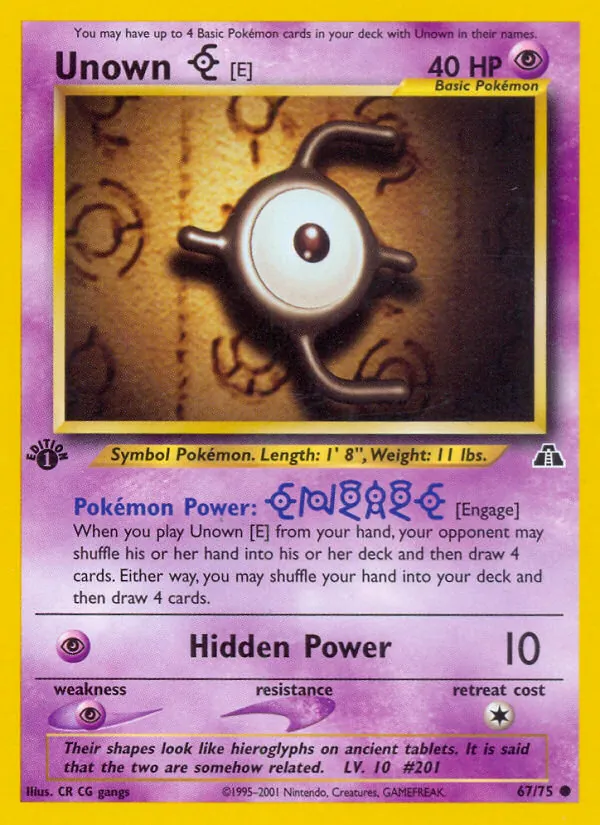 67-1ED Unown [E] – Neo Discovery