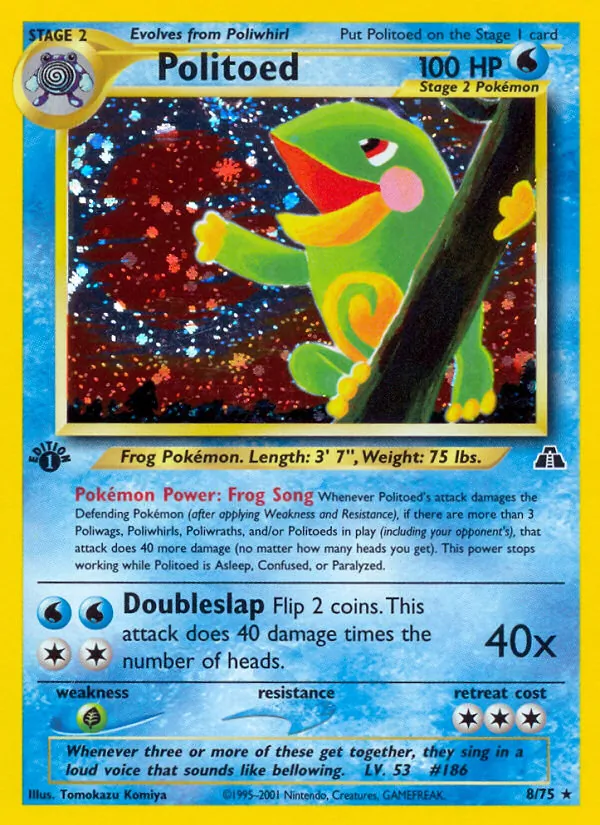 8-1ED Politoed – Neo Discovery