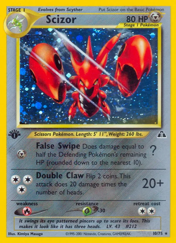 10 Scizor – Neo Discovery