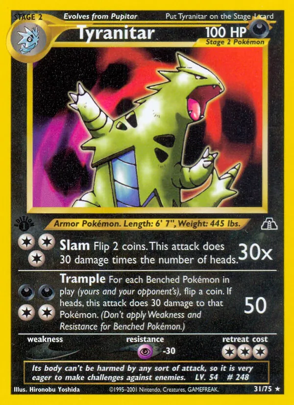 31 Tyranitar – Neo Discovery