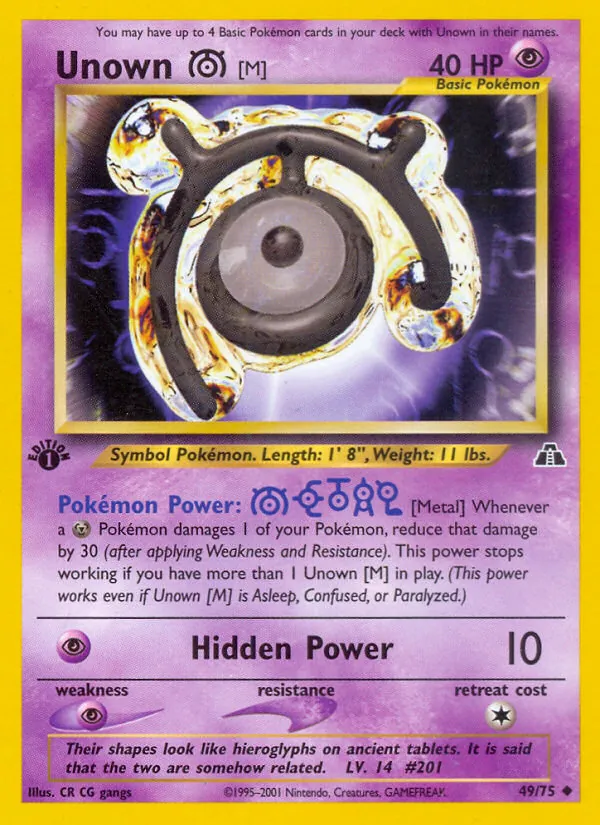 49 Unown [M] – Neo Discovery