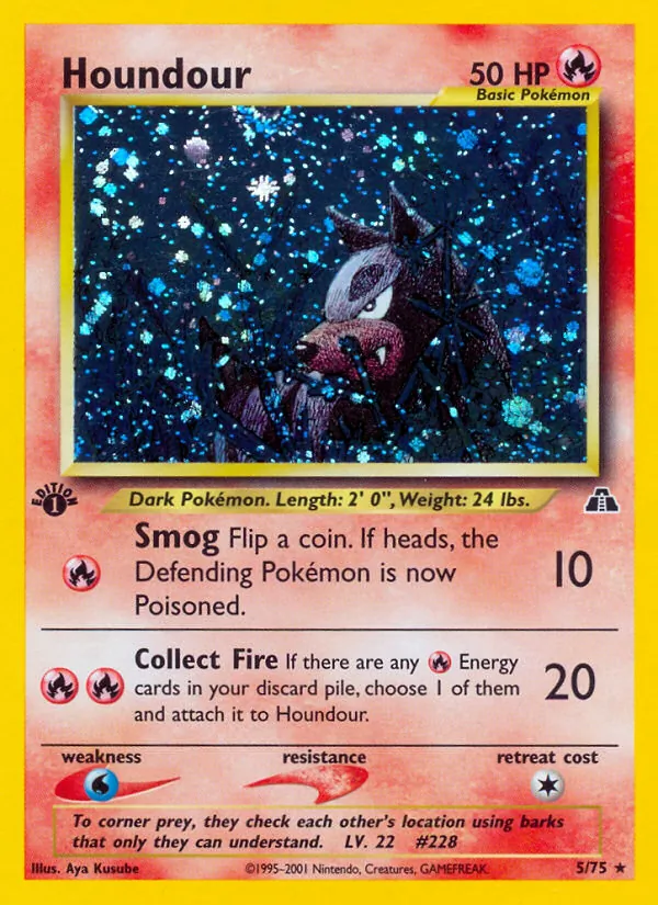 5 Houndour – Neo Discovery