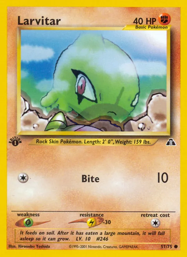 57 Larvitar – Neo Discovery