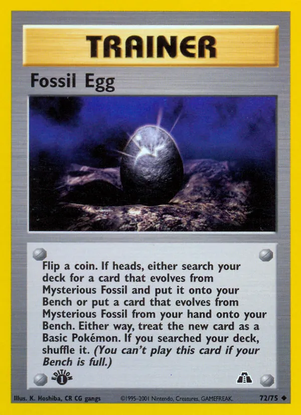 72 Fossil Egg – Neo Discovery